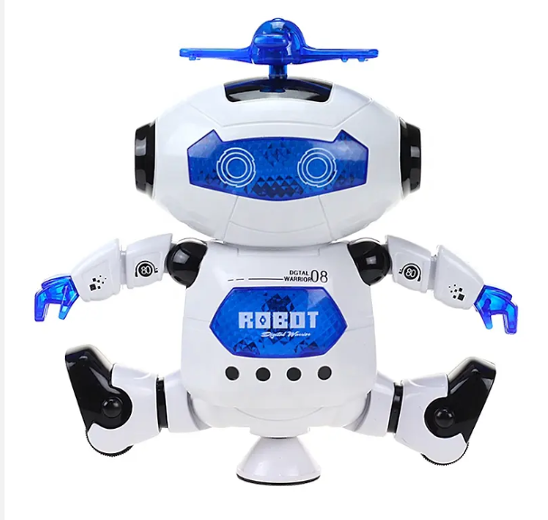 360 Degree Rotating Smart Dancing Space Robot Electric Walking Toy Robot with Light Music toy robots