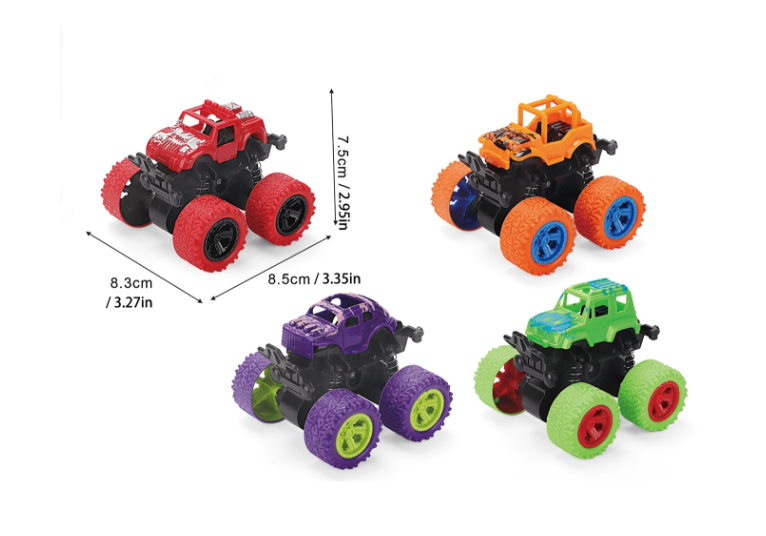 1pc Inertia Four-Wheel Drive Off-Road Vehicle Toy Car.